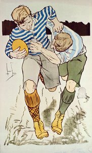 لاعبو الرجبي ، 1895 بواسطة لويس لوسيان فوري دوجاريك